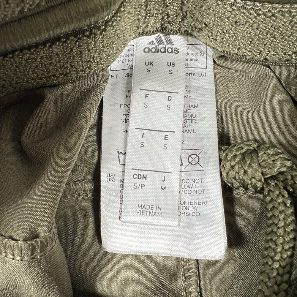 Adidas Golf Shorts Mens Small Waist Khaki‎ Green Stretch Drawstring Athleisure - Picture 8 of 12
